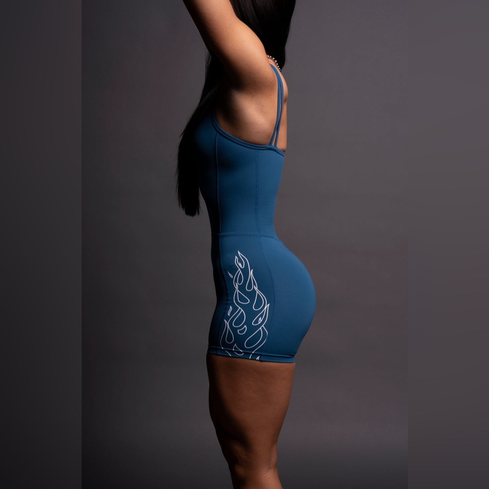 Women's Blue Athletic Shorts